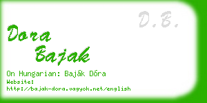 dora bajak business card